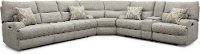 Archie Shark Gray Power Reclining Sectional Sofa - Brindle -4
