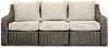 Lemans Woven Patio Sofa with Motion