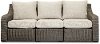 Woven Patio Sofa with Motion - Lemans