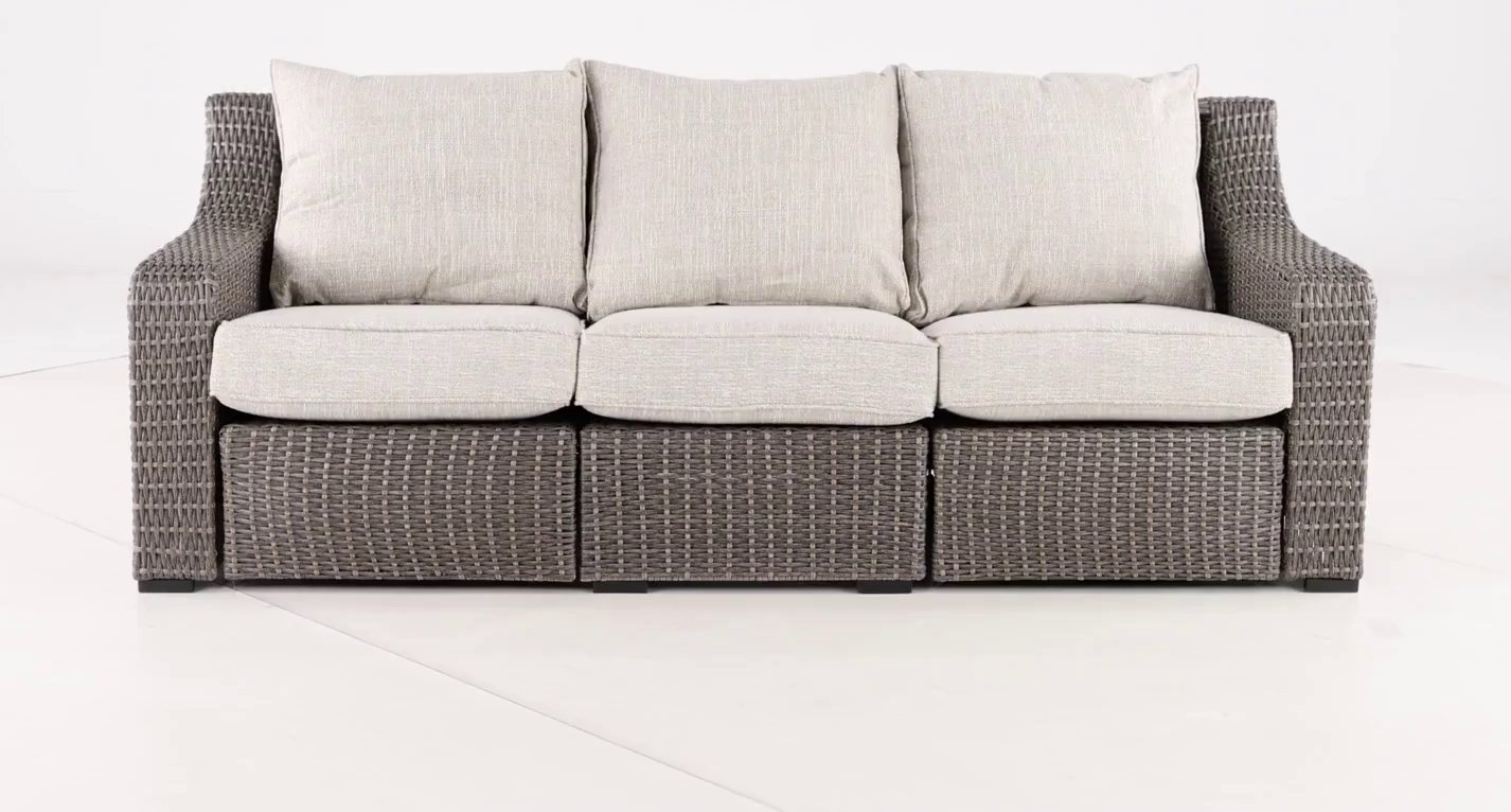 Woven Patio Sofa with Motion - Lemans-3