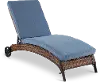 Appia Light Blue Patio Chaise Lounge