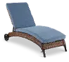 Light Blue Patio Chaise Lounge - Appia