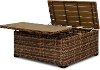 Wicker Patio Cocktail Table with Storage - Tortola