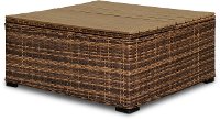 Wicker Patio Cocktail Table with Storage - Tortola-4