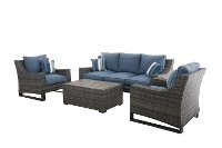 17CT262AW-3D/SO/CKTB Wicker Woven Sofa and Cocktail Table - Southport-2