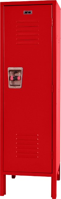 Red Metal Kids Locker