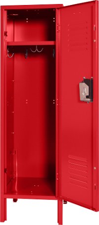 Red Metal Kids Locker-3