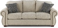 Casual Traditional Canvas Tan Sofa - Southport