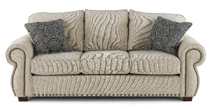 Southport Casual Traditional Canvas Tan Sofa