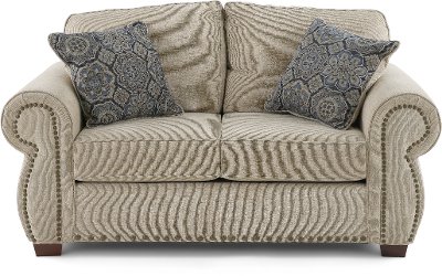 Casual Traditional Canvas Tan Loveseat - Southport