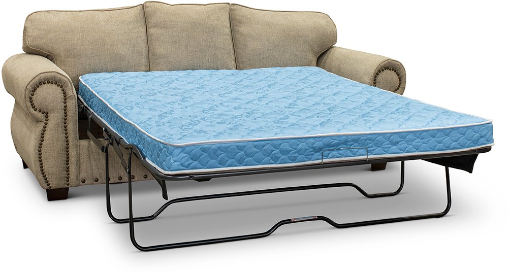 Southport Casual Traditional Canvas Tan Sofa Bed-2