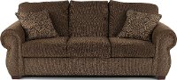 Casual Traditional Coffee Brown Sofa - Southport