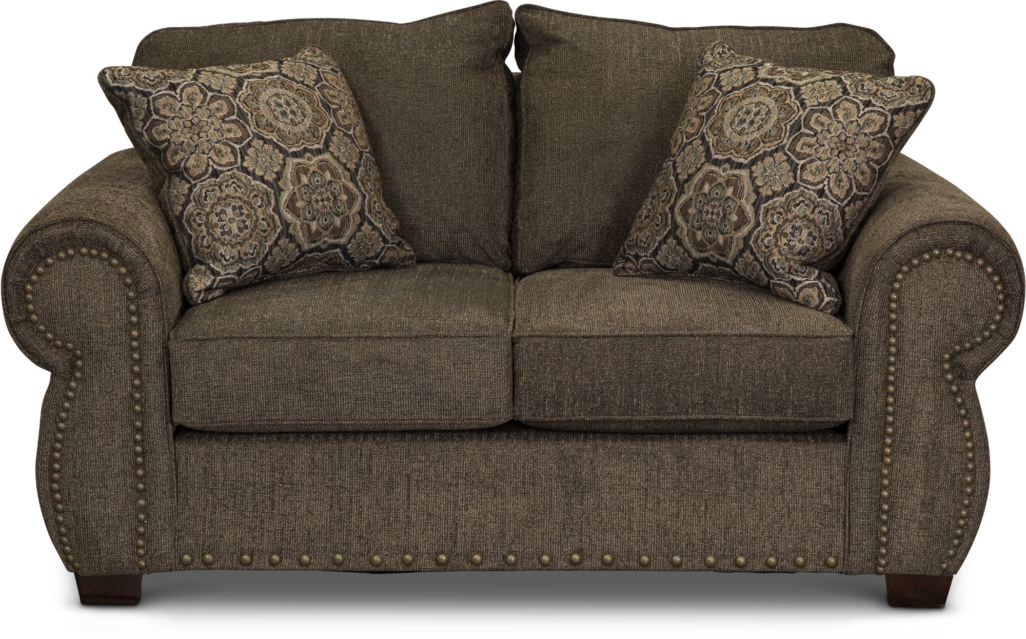 Southport Casual Traditional Coffee Brown Loveseat-2