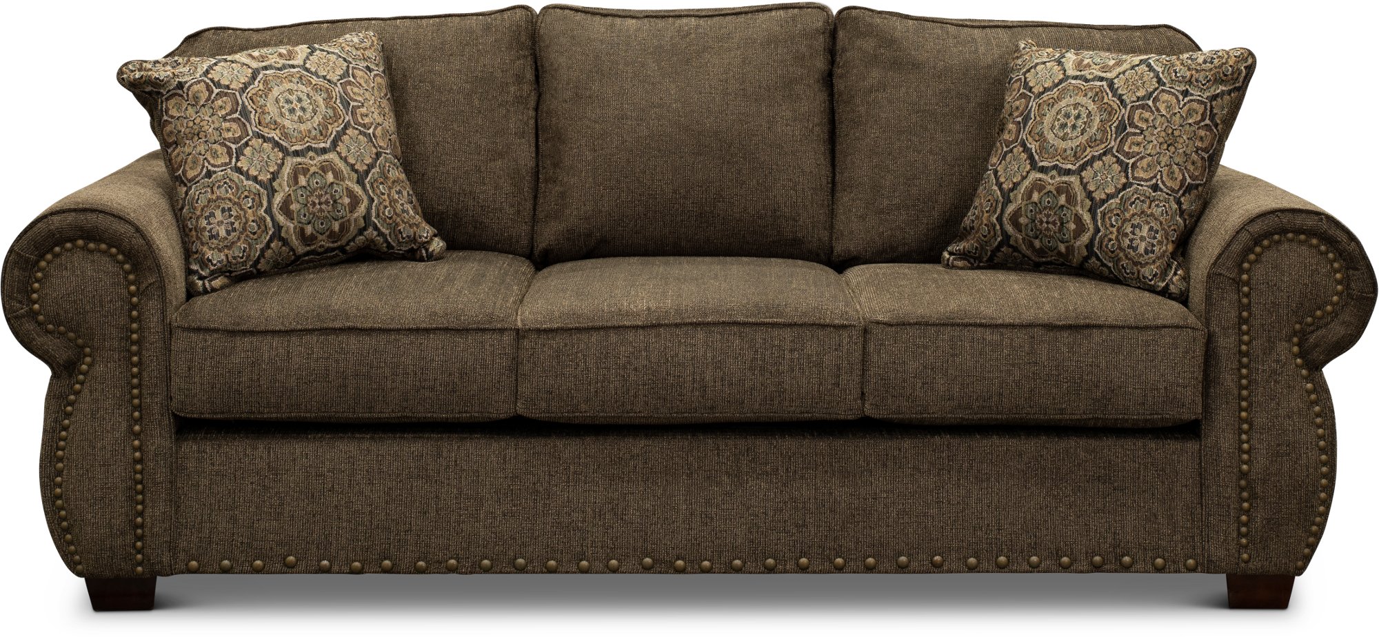 Southport Coffee Brown Sofa Bed-1