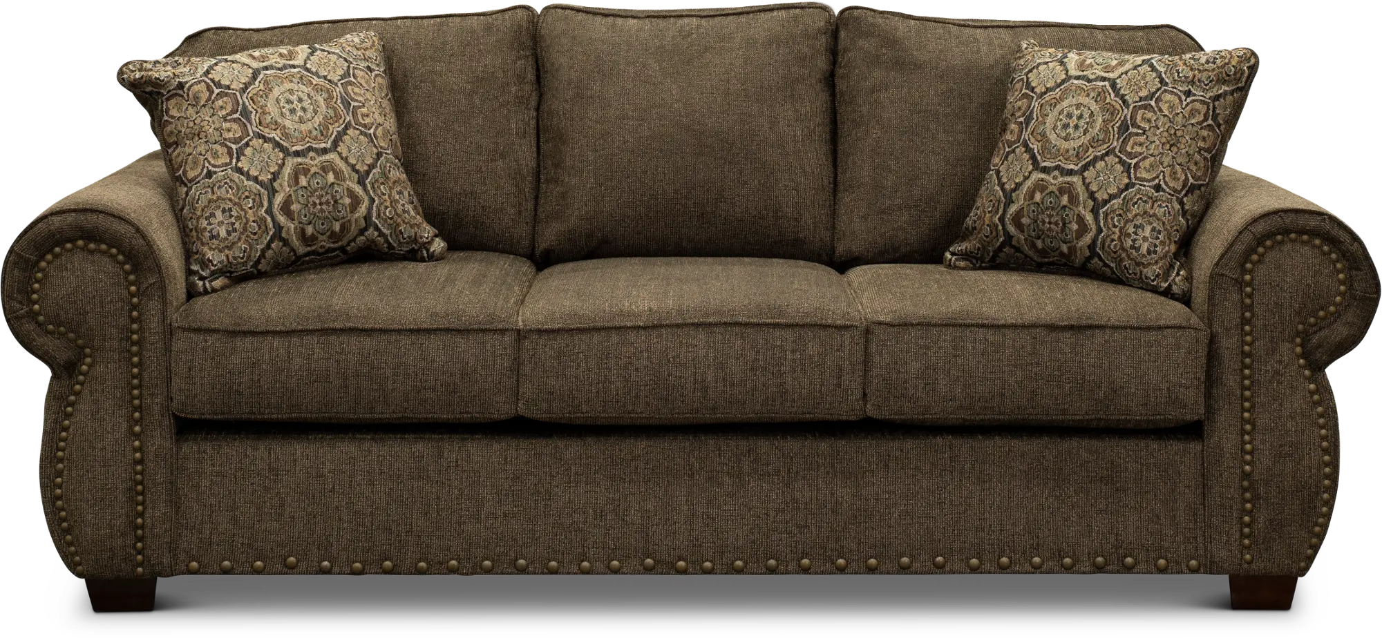 Southport Coffee Brown Sofa Bed-1