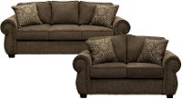 Coffee Brown 2 Piece Living Room Set - Southport
