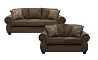 Coffee Brown 2 Piece Living Room Set with Sofa Bed - Southport