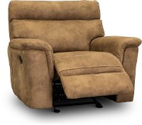 Traditional Taupe Glider Recliner - Maci-2