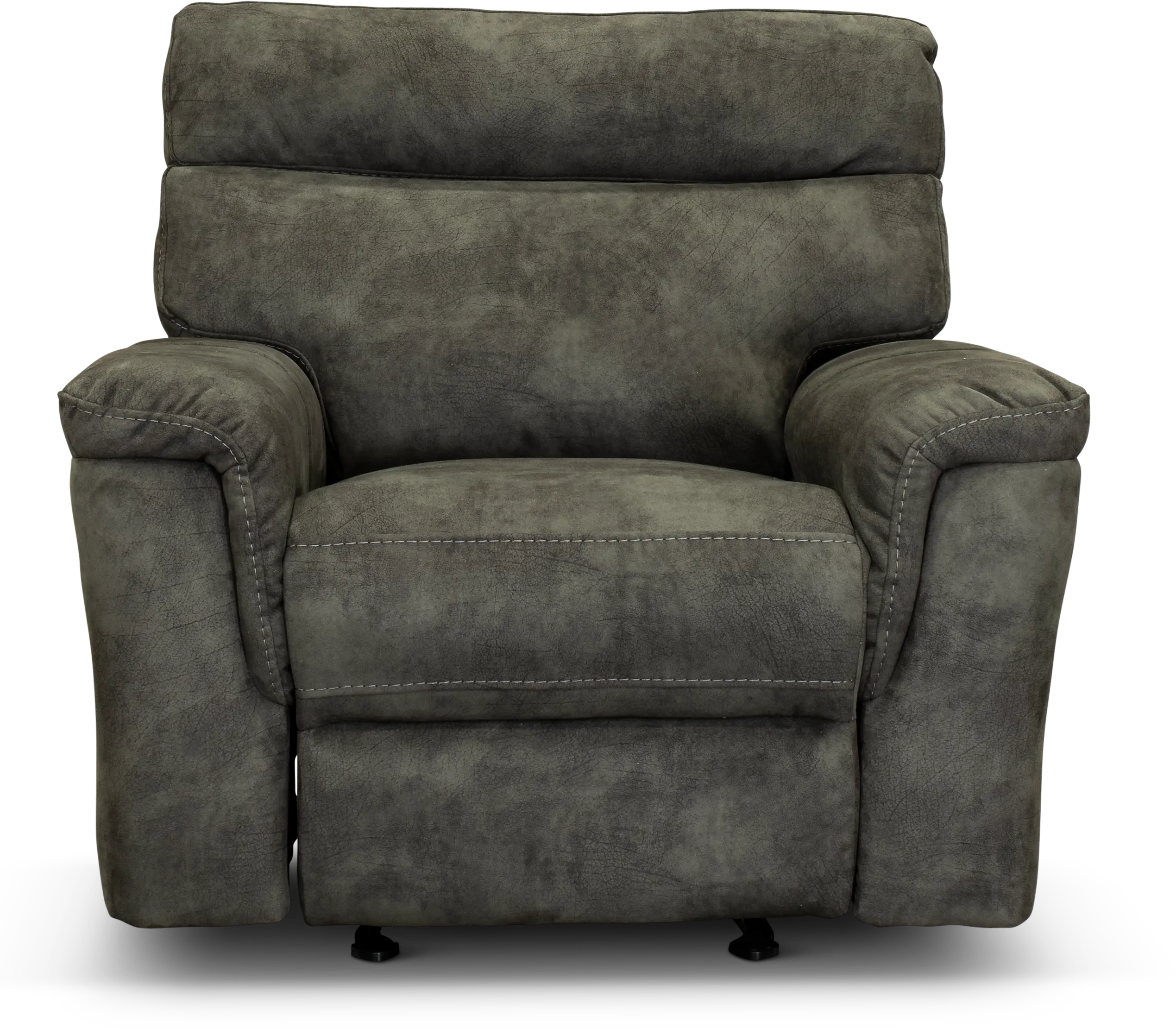 Traditional Gray Glider Recliner - Maci-1