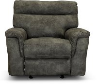Traditional Gray Glider Recliner - Maci