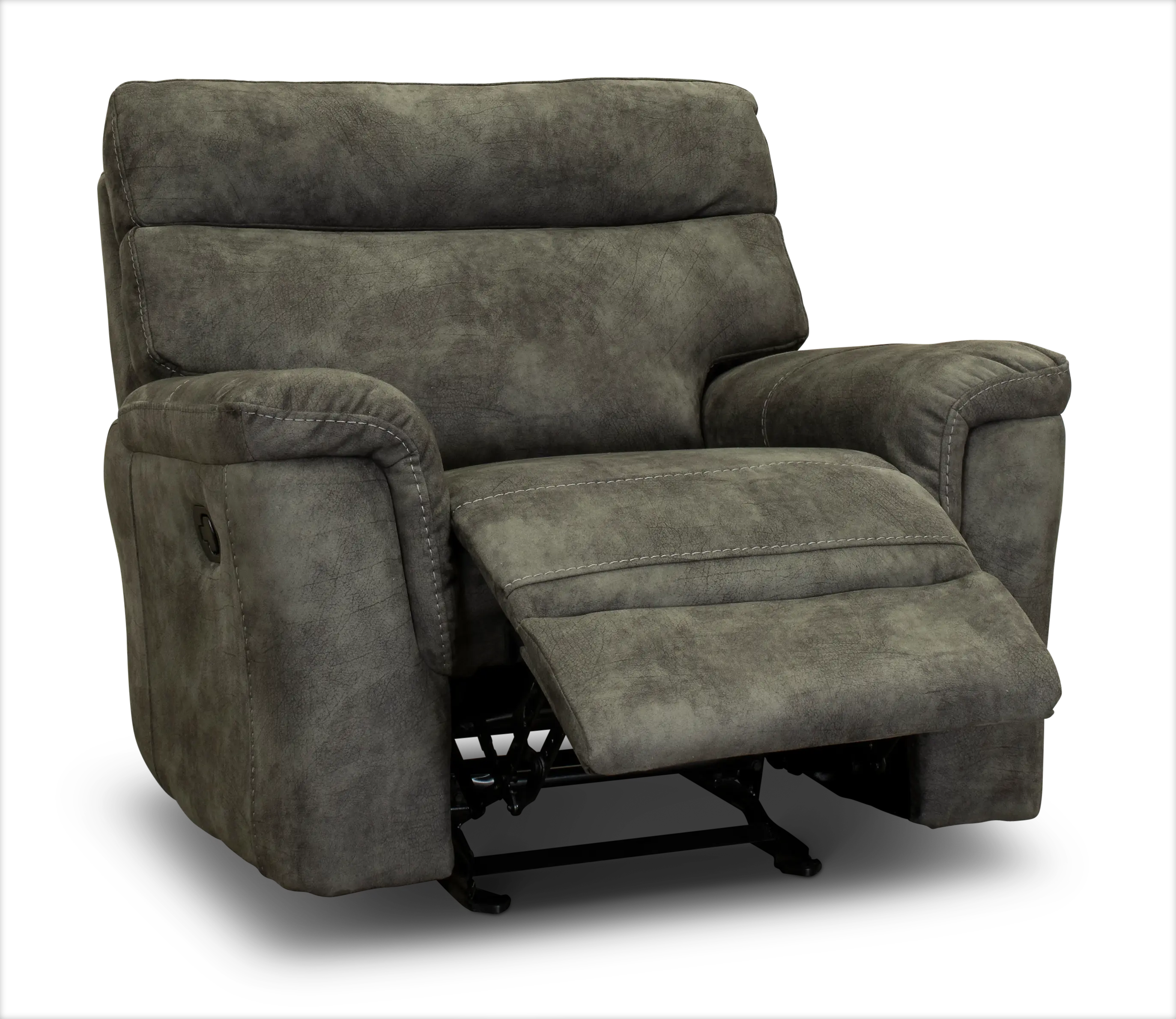 Traditional Gray Glider Recliner - Maci-2