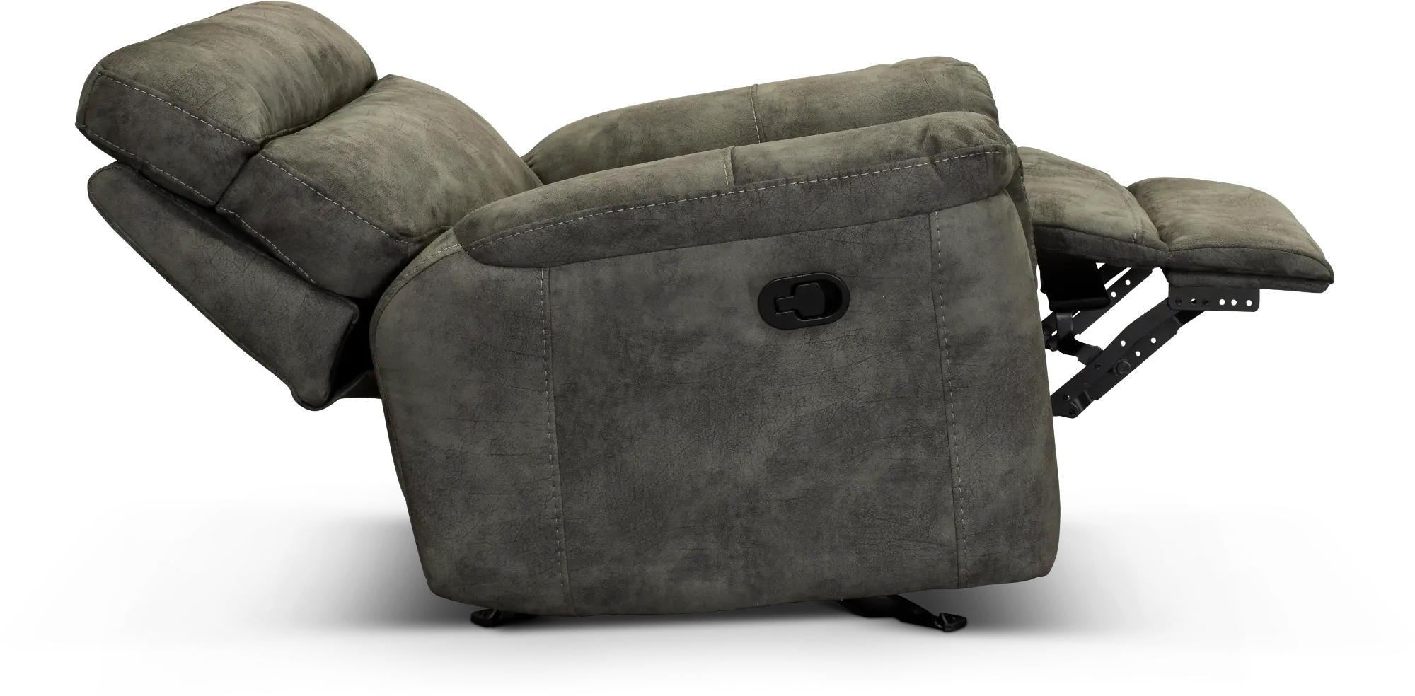 Traditional Gray Glider Recliner - Maci-3