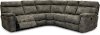 Gray 5 Piece Power Reclining Sectional Sofa - Maci