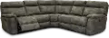 Gray 5 Piece Power Reclining Sectional Sofa - Maci