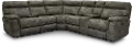 Gray 6 Piece Power Reclining Sectional Sofa - Maci