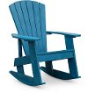 Blue Outdoor Patio Rocking Adirondack Chair - Captiva