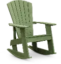 Green Outdoor Patio Rocking Adirondack Chair - Captiva