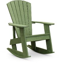 Green Outdoor Patio Rocking Adirondack Chair - Captiva