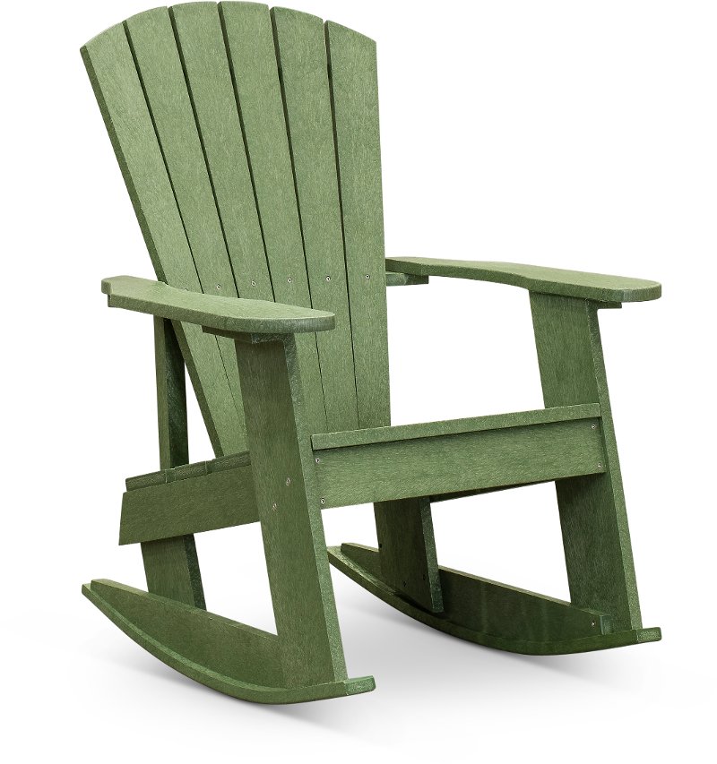 Green Outdoor Patio Rocking Adirondack Chair Captiva Rc Willey