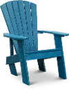 Captiva Cobalt Blue Outdoor Patio Adirondack Chair