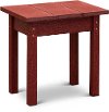 Dark Red Outdoor Patio Side Table - Captiva