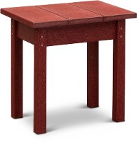 Dark Red Outdoor Patio Side Table - Captiva