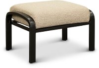 Burlap Patio Ottoman - Avila