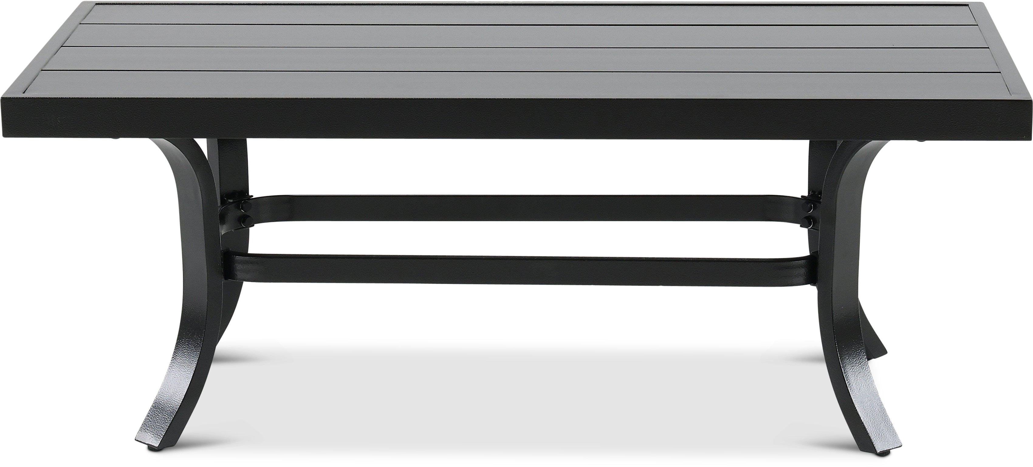 Slat Top Aluminum Patio Coffee Table - Avila-1