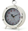 Distressed White Desk Clock - Berry Patch