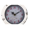 Distressed White Desk Clock - Berry Patch-2