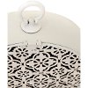 Distressed White Desk Clock - Berry Patch-3