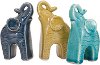 Assorted Ceramic Elephant Sculpture
