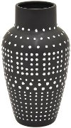 Clearance 9 Inch Black and White Ceramic Vase