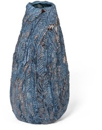 11 Inch Bronze Leaf Ceramic Vase