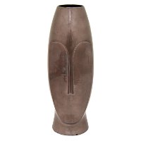 Metallic Brown Ceramic Vase