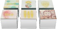 Assorted Glass Mirrored Square Box