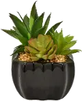 Faux Succulent Arrangement in Pot