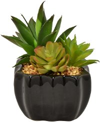 Faux Succulent Arrangement in Pot