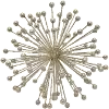 7 Inch Silver Starburst Orb