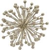 6 Inch Silver Starburst Orb